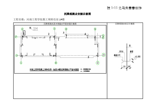 沉降观测点布置示意图全