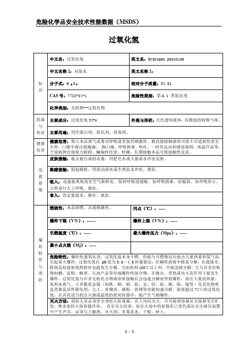 39.过氧化氢(MSDS)