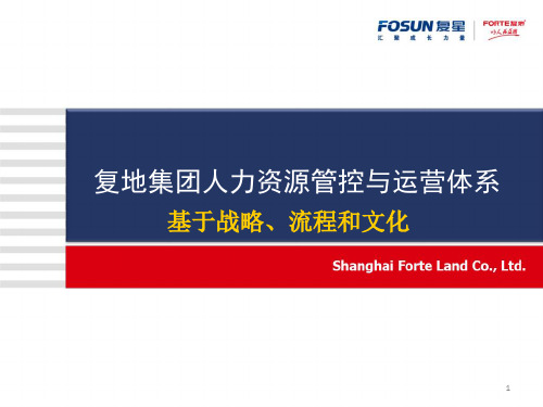 复地集团人力资源管控与运营体系