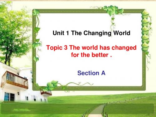 仁爱版九年级英语上册 Unit 1 Topic 3 Section A 课件(共27张PPT)