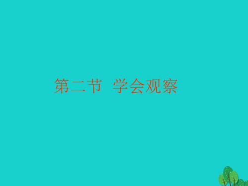 七年级生物上册1.1.2学会观察课件冀教版