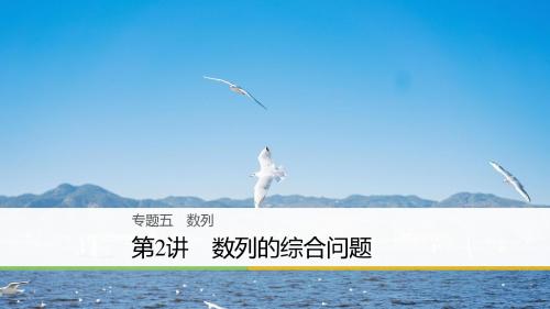 2018届高考数学理科二轮总复习课件：专题五 数列 第2