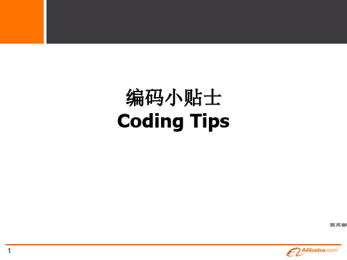 Java编码规范【终极版】ppt课件