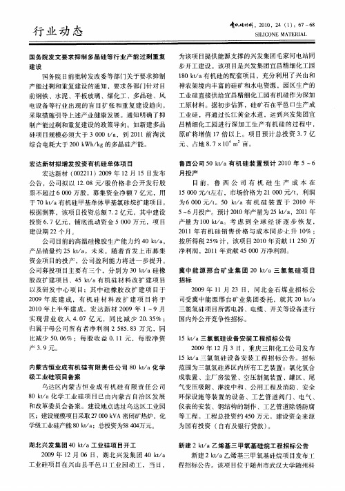 湖北兴发集团40kt／a工业硅项目开工