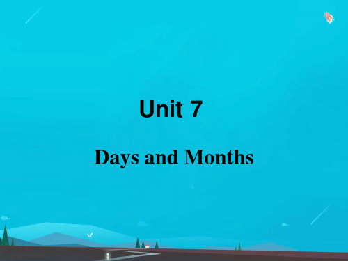 七年级英语上册U7DaysandMonthsL37SeasonsandWea教学课件