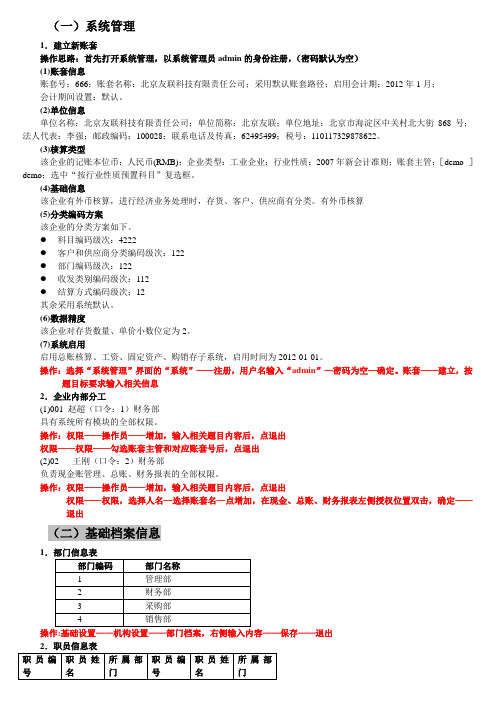 2013电算化实操 (1)