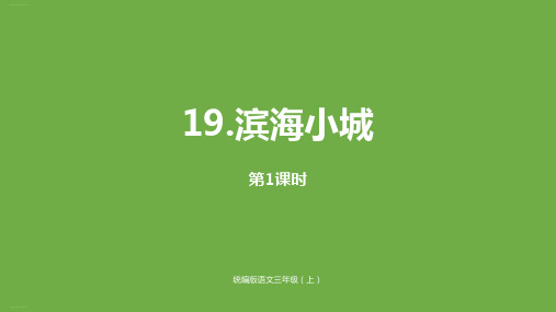 三年级上册语文-19滨海小城(第一课时)人教部编版 PPT课件