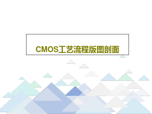 CMOS工艺流程版图剖面共156页