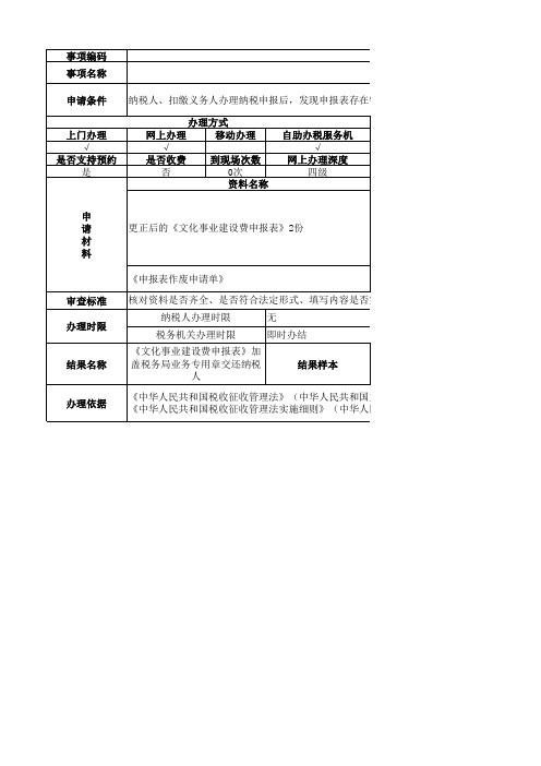 154.文化事业建设费更正申报