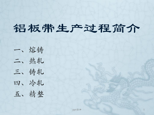 铝板带轧制过程  ppt课件