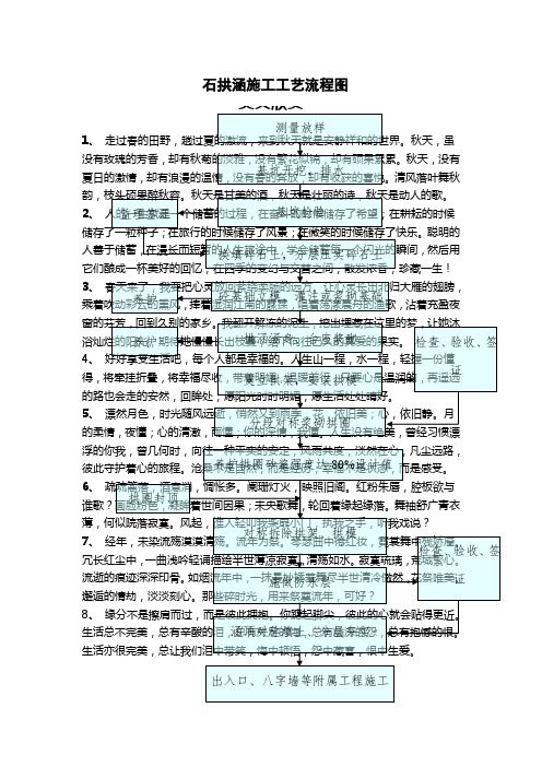 石拱涵施工工艺流程图 (2).doc
