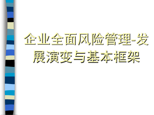 企业全面风险管理(ppt 184页)
