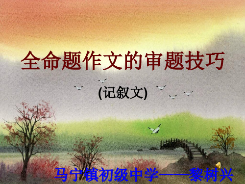 审题立意 (2)