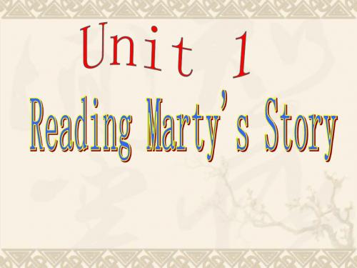 Unit1 period2 pre-reading and reading 英语必修七