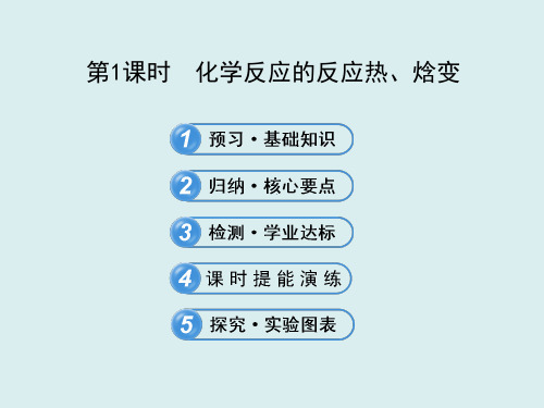 【 化学反应的反应热焓变