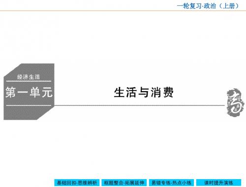 2015高考政治一轮复习课件：经济生活-1 神奇的货币