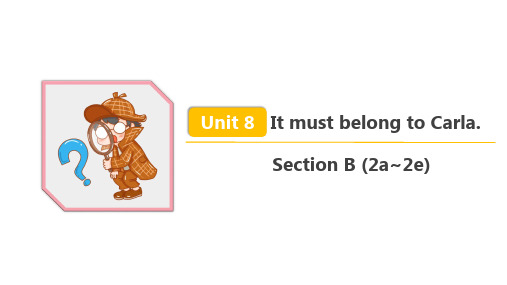 人教版九年级英语 Unit 8 Section B (2a~2e) 精品课件