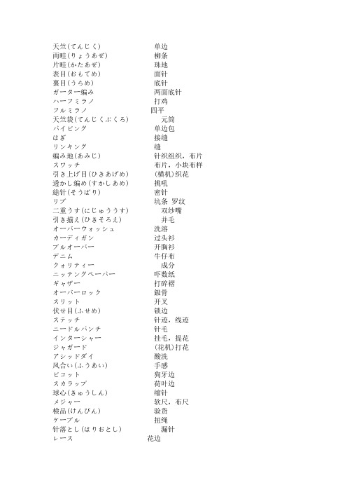 日语服装