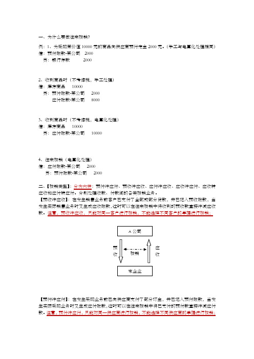 往来核销方式