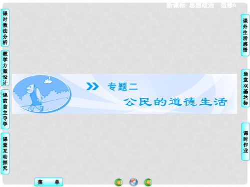 高中政治 专题2.1 幸福生活中的家庭美德课件 新人教版