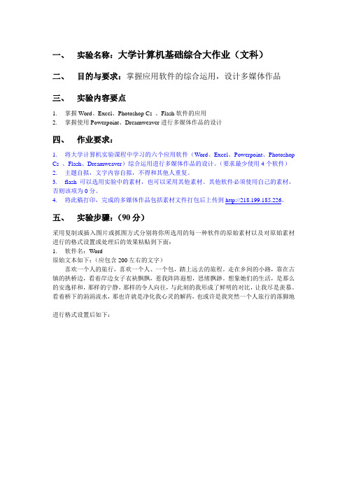 计算机综合大作业
