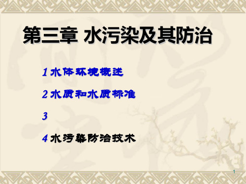水污染及其防治PPT课件