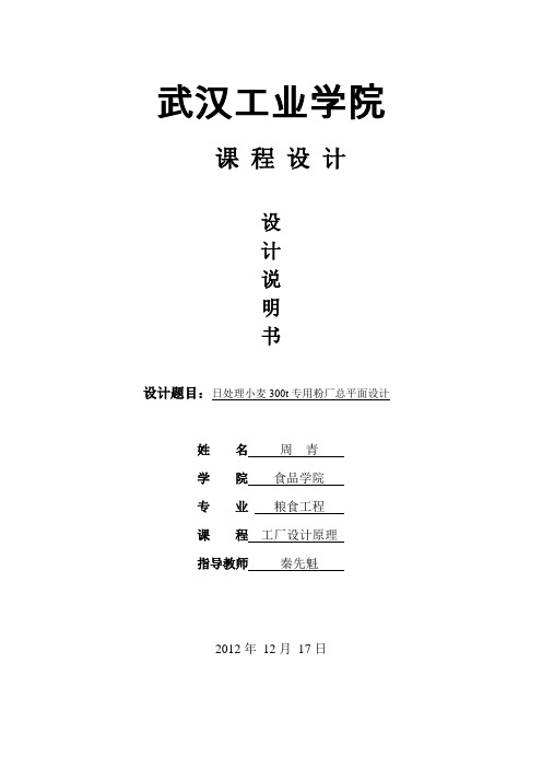 粮食加工厂总平设计