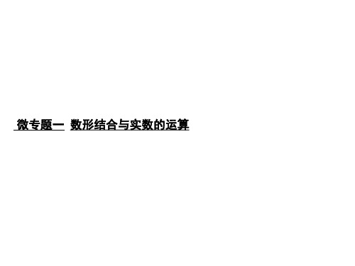 2020届中考数学总复习课件：微专题一 数形结合与实数的运算 (共19张PPT)