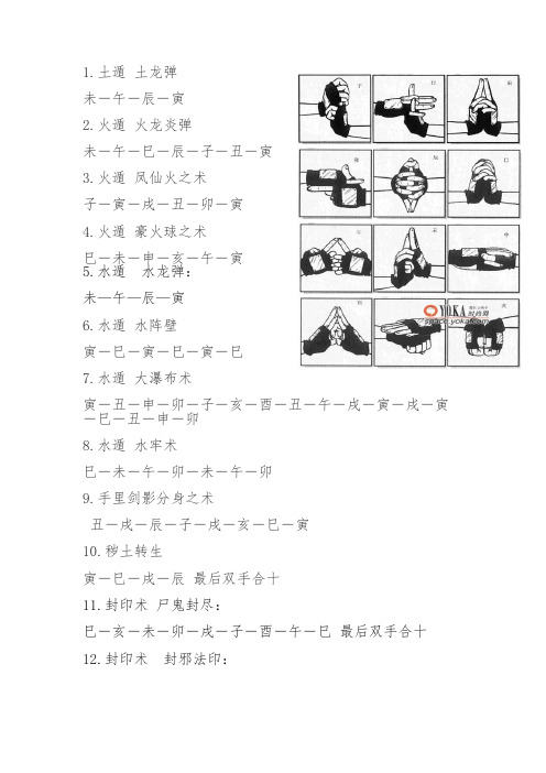 火影·忍术手印