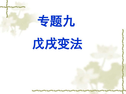 戊戌变法
