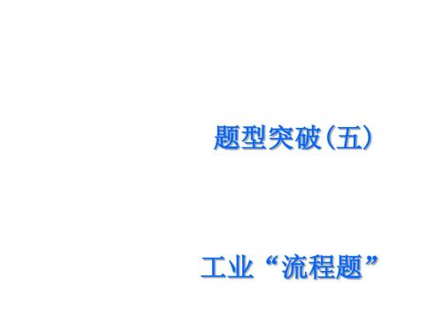 题型突破(五)工业“流程题”PPT课件