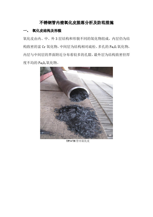 高温氧化皮对机组运行的危害