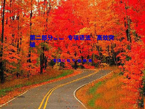 中考英语总复习 第二部分 专项语法 高效突破 专项13 句子的种类课件