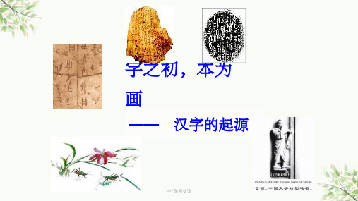 《字之初,本为画——汉字的起源》