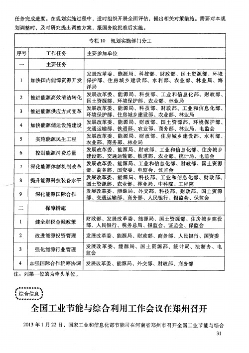 全国工业节能与综合利用工作会议在郑州召开
