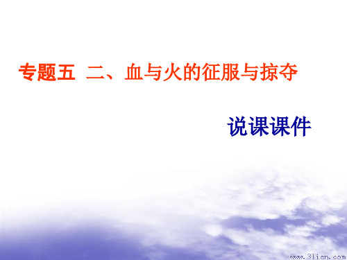 血与火的征服与掠夺说课课件