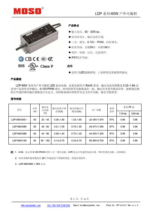 电源60W规格书