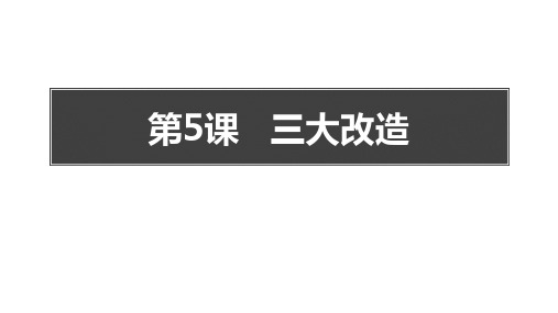 部编版八年级历史下册 (三大改造)课件教学