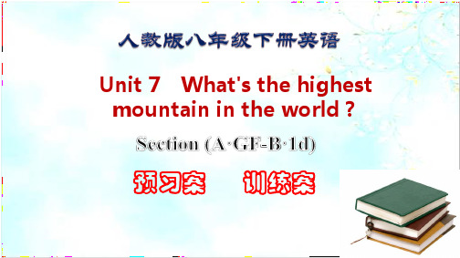 人教版八年级英语下册 Unit7 Section(A·GF-B·1d)预习-训练案