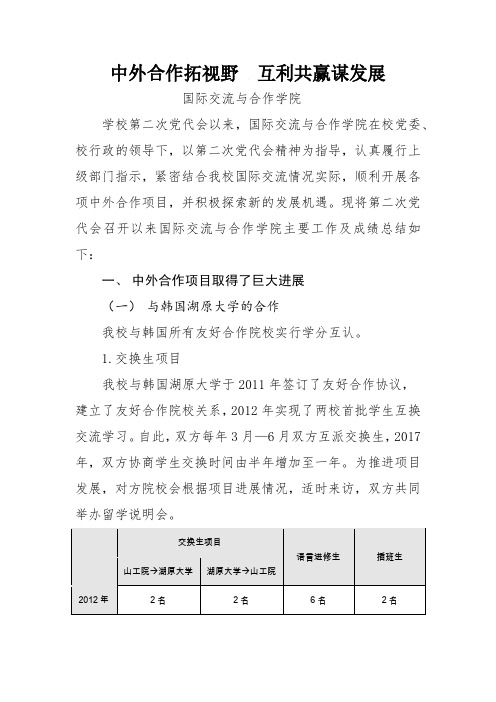 中外合作拓视野互利共赢谋发展-山东农业工程学院