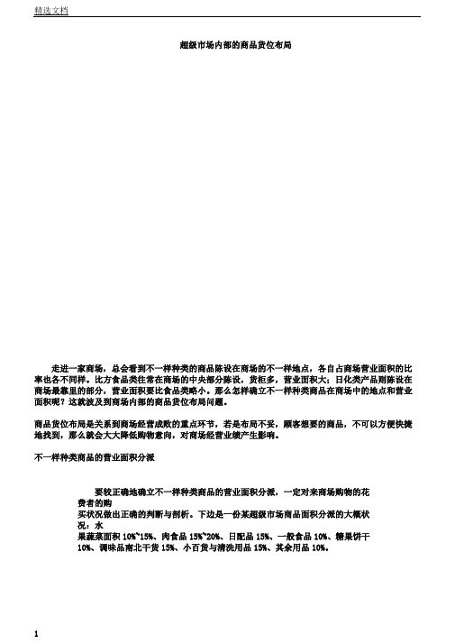超市布局规划