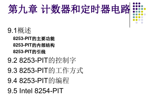 第9章 计数器8253-PIT