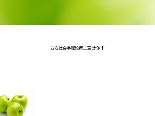 西方社会学理论第二章 涂尔干