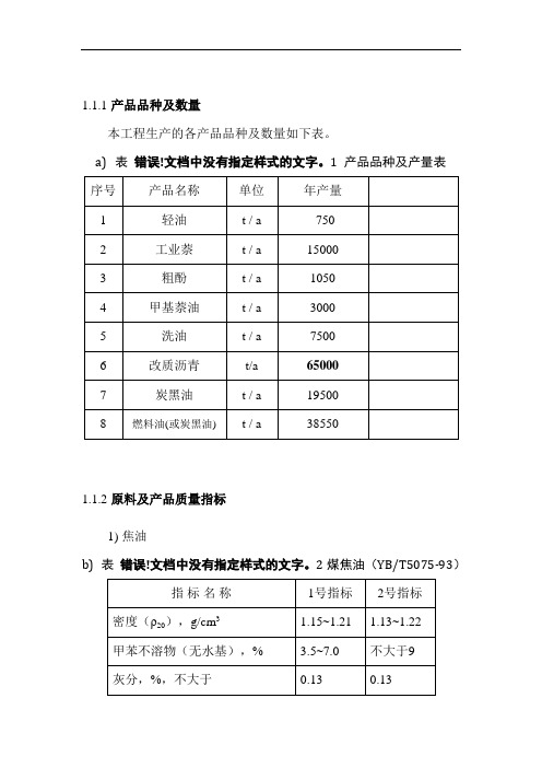 煤焦油深加工工艺流程简述