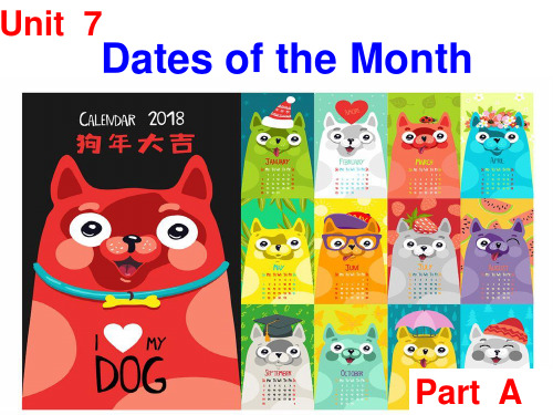 最新精品闽教版 五年级下 Unit 8 Dates of the Month Part A