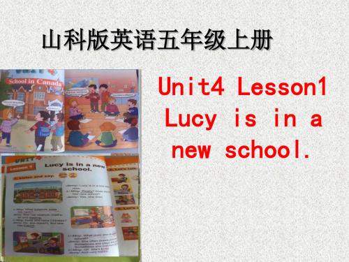 鲁科版英语五年级上册Unit 4《Lesson 1 Lucy is in a new school》ppt说课课件