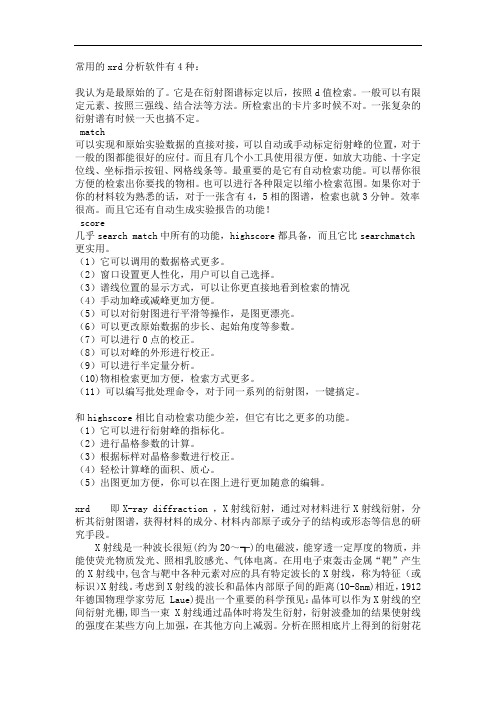 XRD、SEM、TEM、VSM、XPS、ICP等测试方法介绍