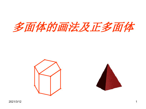 多面体的画法及正多面体PPT课件