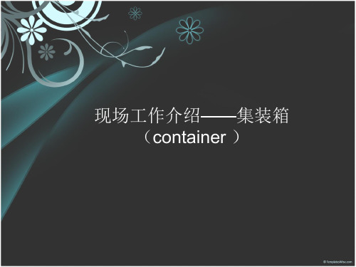 集装箱PPT讲解