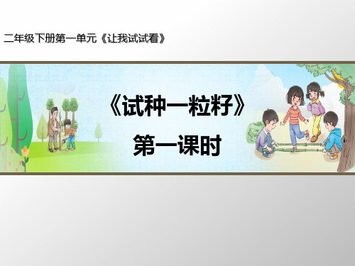 二年级下册道德与法治《试种一粒籽》ppt完整版【新部编版】
